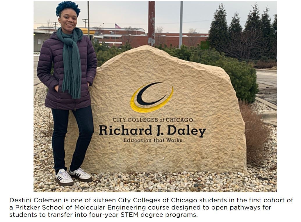 Pritzker School of Molecular Engineering course offers STEM pathway for City Colleges students