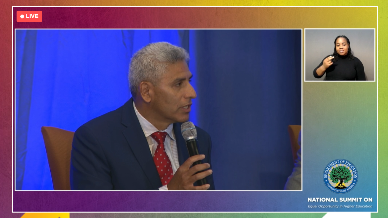 WATCH: Chancellor Salgado Joins Other Higher Ed Leaders for U.S. Ed. Dept. Panel Discussion