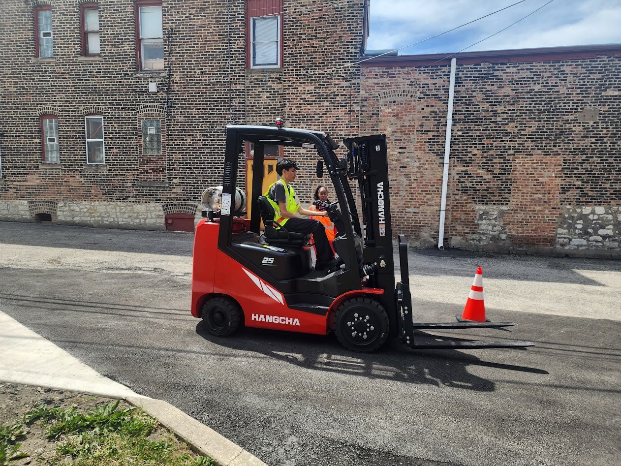 Olive-Harvey College expands forklift educational training program to George Washington High School students, and for the first time, offering a credit course at its South Chicago campus