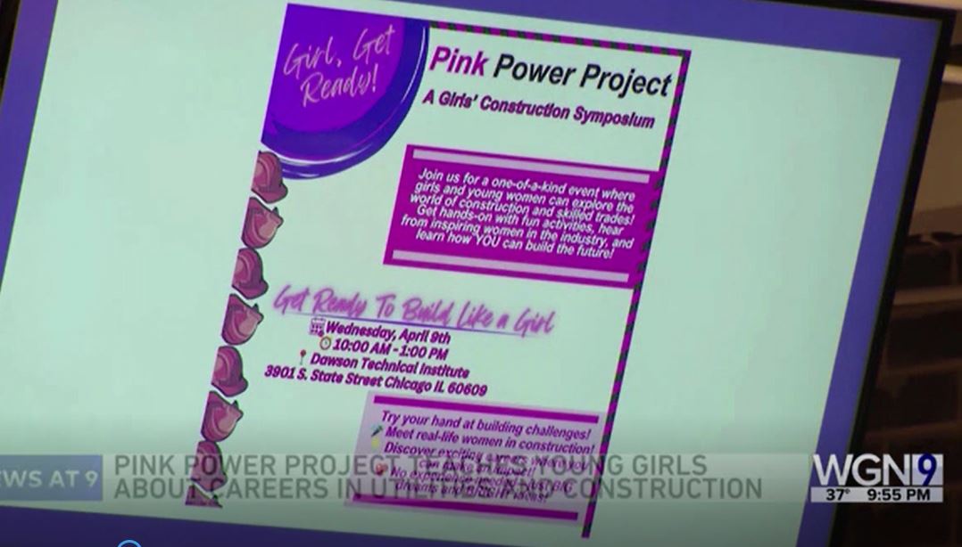 WGN reports: Dawson Tech welcomes the Pink Power Project along with ComEd and Peoples Gas