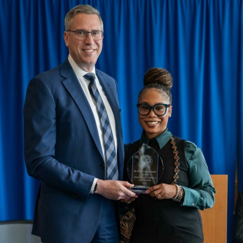 Olive-Harvey College President Receives Award From State Treasurer During Black History Month Celebration