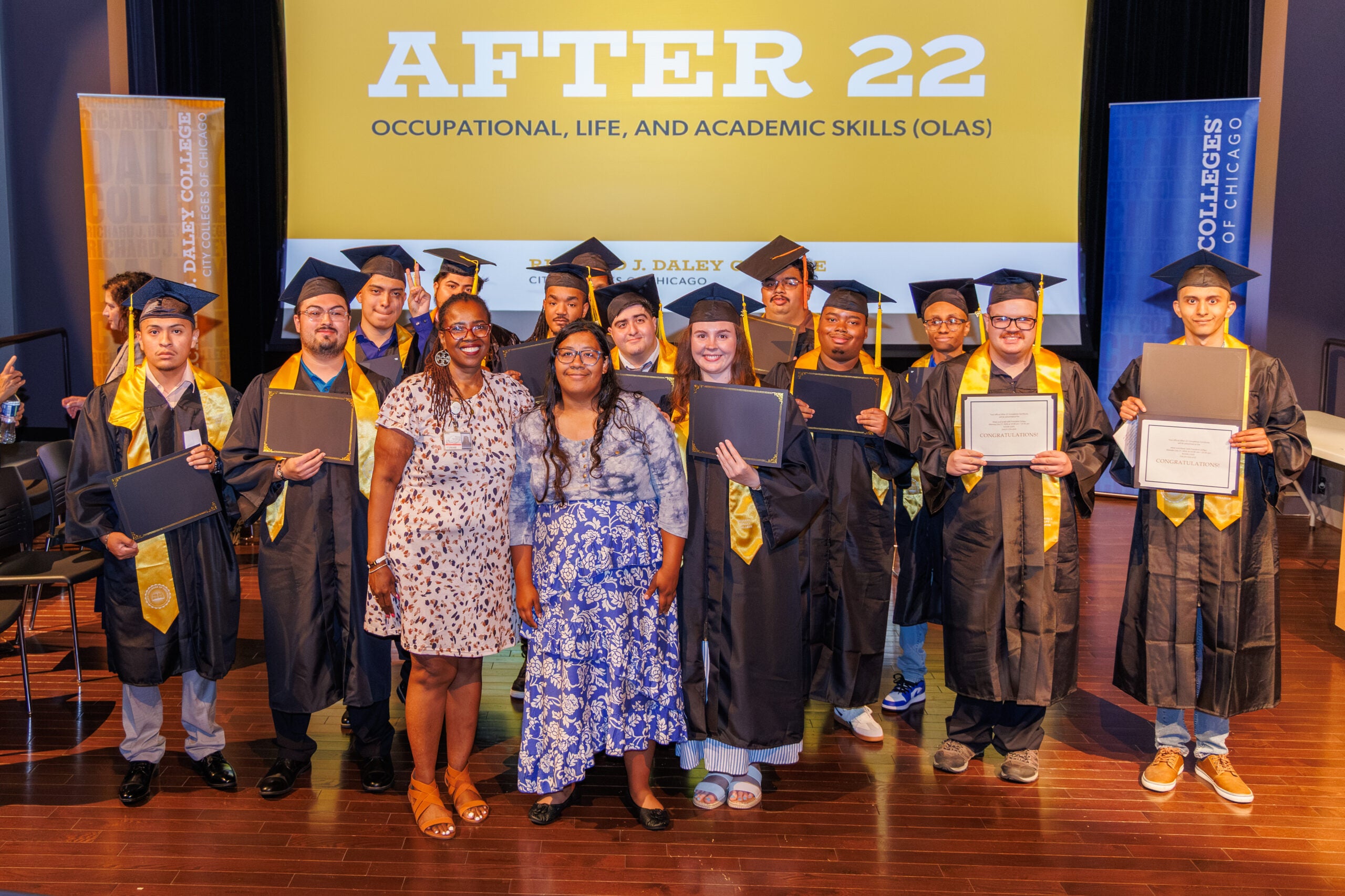 City Colleges of Chicago, Richard J. Daley College and the Anixter Center Celebrate its Third Cohort of Student Completers of the After 22/OLAS program